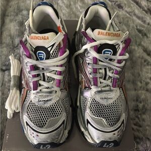 Balenciaga Multicolor Runner athletic Sneakers Lace Up Size 42 Men